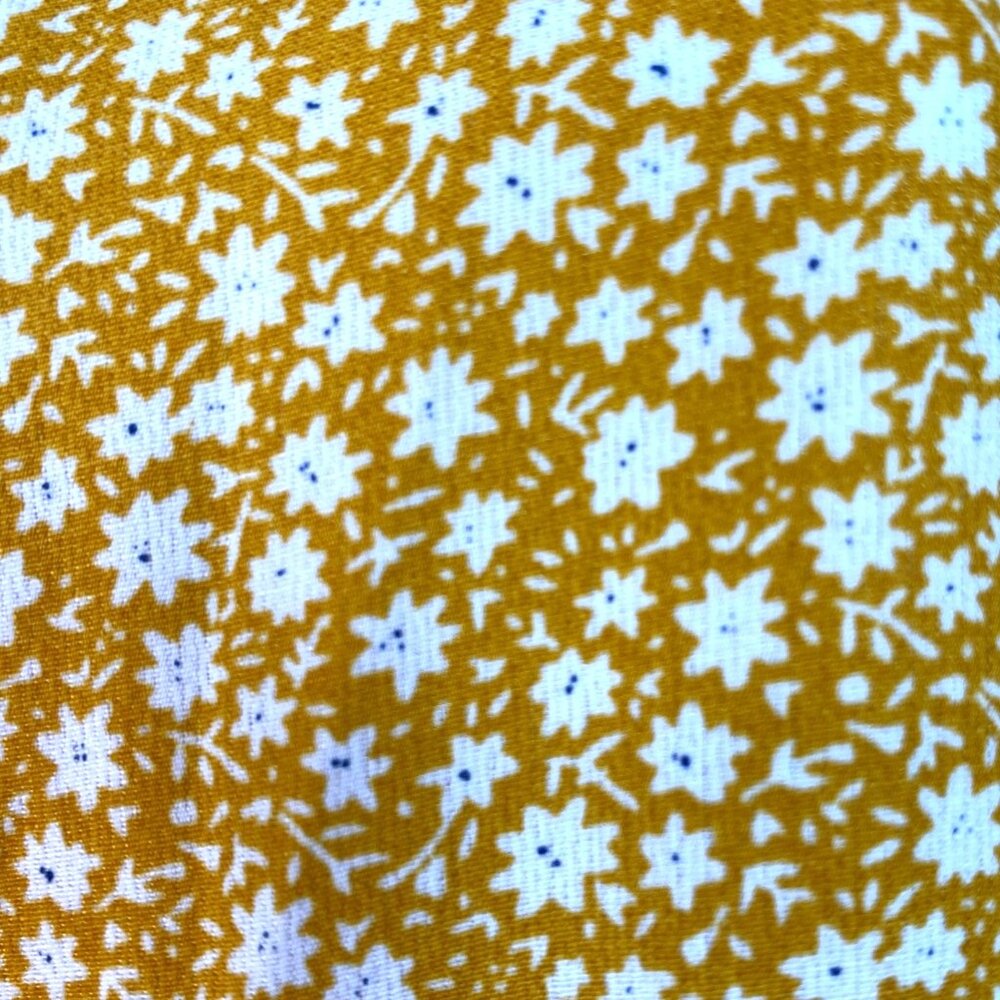 Hayden Girls Mustard Yellow Floral Print Tiered Mini Dress Size XL 13/14 NWT - Picture 6 of 9